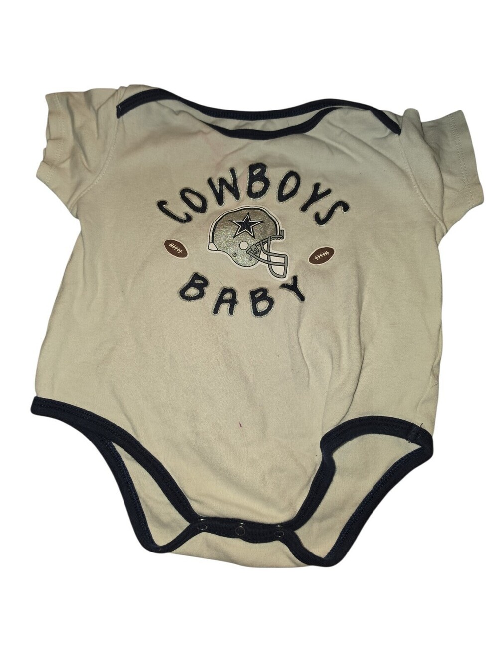 Dallas Cowboys NFL Football Helmet Bodysuit Baby Toddler 24 Months